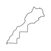 Morocco Map Element Icon vector
