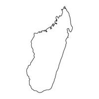 Madagascar Map Element Icon vector