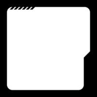 Futuristic square background. Social media frame illustration vector