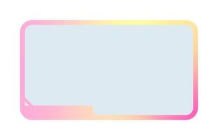 Futuristic element illustration. Colorful lower third overlay vector