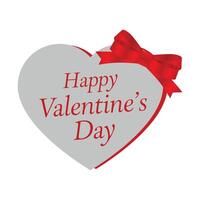 Valentines Day. Happy Valentines Day text on a white and red background vector