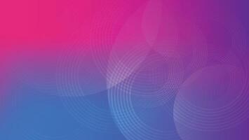abstract background with circular graphic lines pink and blue vector