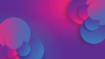 abstract background with pink and purple modern circular graphic design vector