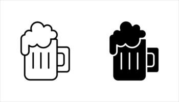 Summer Vibes with Beer vector
