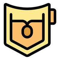 Minimalist icon of a pocket flask design vector