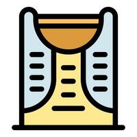 Modern abstract icon of a building structure vector