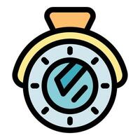 Gold pocket watch showing time passing by quickly vector