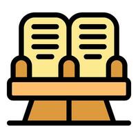 Iconic representation of the ten commandments tablets vector