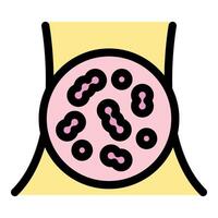 Bacteria colonizing human belly button creating infection vector