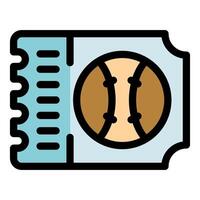 Baseball ticket representing access to sporting event and entertainment vector