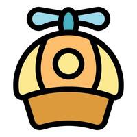 Funny propeller hat spinning and bringing joyful summer vibes vector