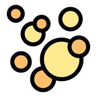 Group of soap bubbles floating, symbolizing cleanliness and purity vector
