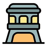 Galata tower showing its elegant and historic architecture in istanbul, turkey vector