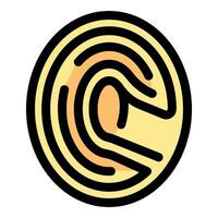 Ear biometric identification system showing unique pattern vector