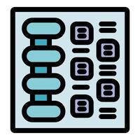 Server room performing data backup and restore operations vector