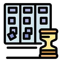 Agile sprint board and hourglass showing deadline approaching for software development team vector