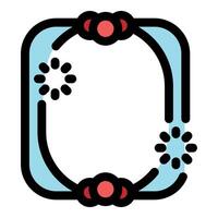 Smart bracelet showing loading status with rotating animation icon vector