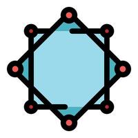 Blockchain network connecting nodes securely and efficiently vector
