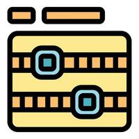 Data storage representing secure and reliable backup solutions vector
