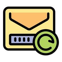 Email marketing showing copyright symbol and status bar vector