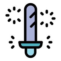 Magic sword with sparks shining and sparkling in a fantasy game vector