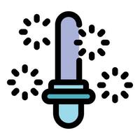Pipette dropper releasing sparkling liquid creating a festive atmosphere vector