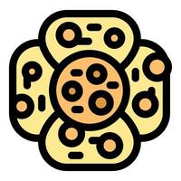 Cells are creating a new biological tissue, forming a complex structure vector