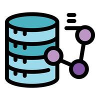 Database transferring data through network connection vector