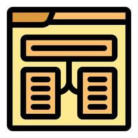 Algorithm splitting data into two branches on website page vector