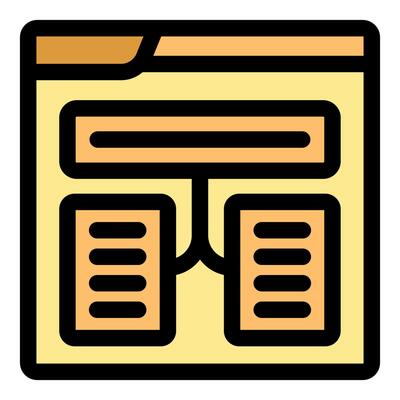 Algorithm splitting data into two branches on website page