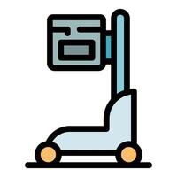 Mobile x ray machine for medical imaging providing efficient healthcare diagnostics vector