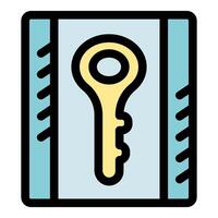 Golden key opening knowledge and secrets in a book vector