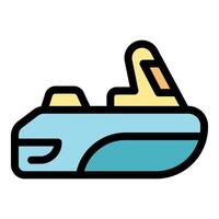 Modern bumper car providing entertainment and fun in amusement park vector