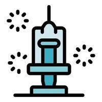 Rocket launching pad with fireworks celebrating space exploration and new missions vector