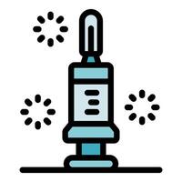 Syringe injecting vaccine preventing virus or bacteria infection vector
