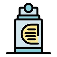 Shaving foam can delivering smooth shaving experience vector