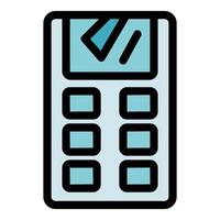 Pos terminal processing payment showing digital transaction vector