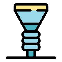Water filter cartridge replacing icon showing purifying equipment vector