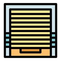 Automatic garage door protecting home from unwanted guests vector