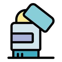 Open glue stick ready for crafting and diy projects vector
