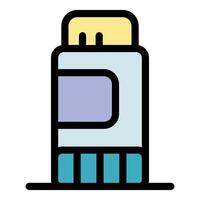 Glue stick ready for crafting and school projects vector