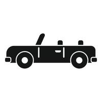 Classic convertible car enjoying summer vibes vector