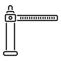 Parking barrier gate automatic system closing access icon vector