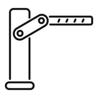 Automatic parking barrier gate allowing access vector