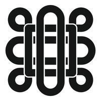 Big inflatable raft with handles for waterpark or beach fun vector