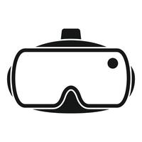 Modern vr headset showing new technology for gaming and metaverse vector