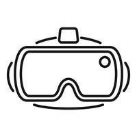 Virtual reality headset providing immersive experience with sensors and tracking vector