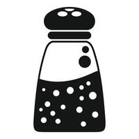 Salt shaker adding flavor and seasoning to dishes vector