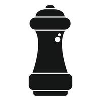 Black pepper grinder adding flavor to culinary delights vector