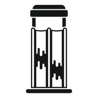 Reverse vending machine returning a plastic bottle for recycling vector